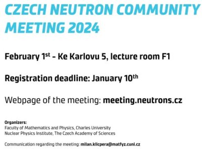 CZECH NEUTRON COMMUNITY MEETING 2024